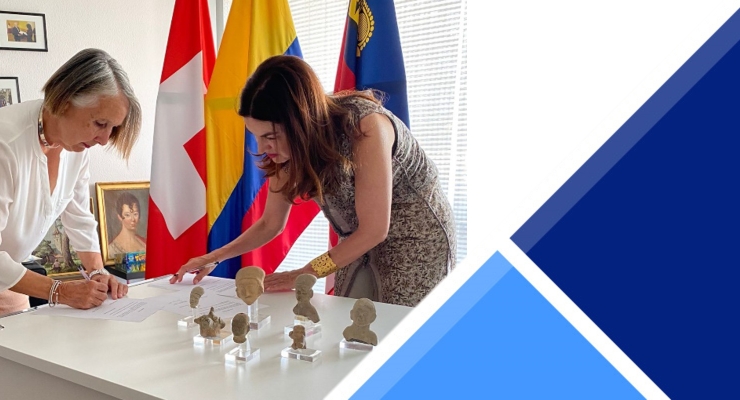 La Embajada en Suiza logra restitución de siete piezas arqueológicas de Colombia