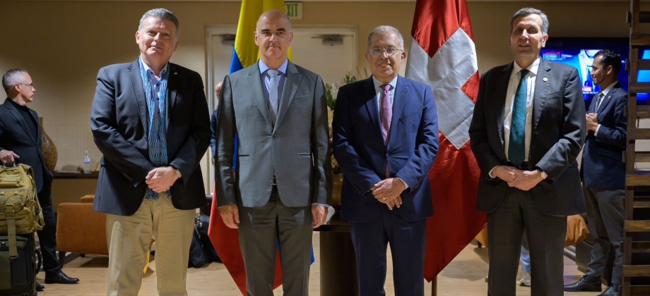 Presidente de Suiza inicia visita oficial a Colombia