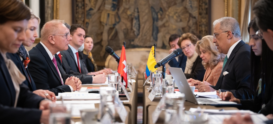 Colombia y Suiza afianzan relación bilateral con la celebración del VIII mecanismo de Consultas Políticas