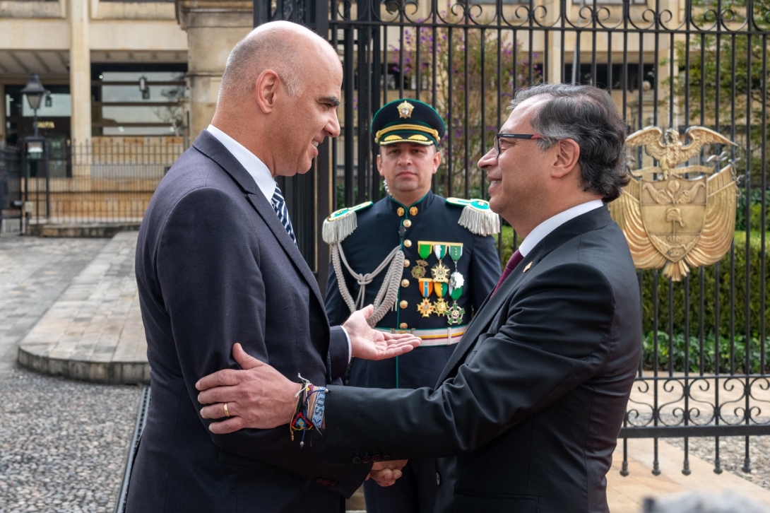 Comunicado conjunto en el marco de la visita oficial del jefe de Estado de la Confederación Suiza a Colombia y su reunión con el presidente Gustavo Petro
